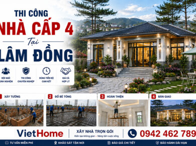 Thi Công Nhà Phố Tại Lâm Đồng: Dịch Vụ Trọn Gói Từ VietHome