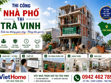 Thi Công Nhà Phố Tại Trà Vinh: Dịch Vụ Trọn Gói Từ VietHome
